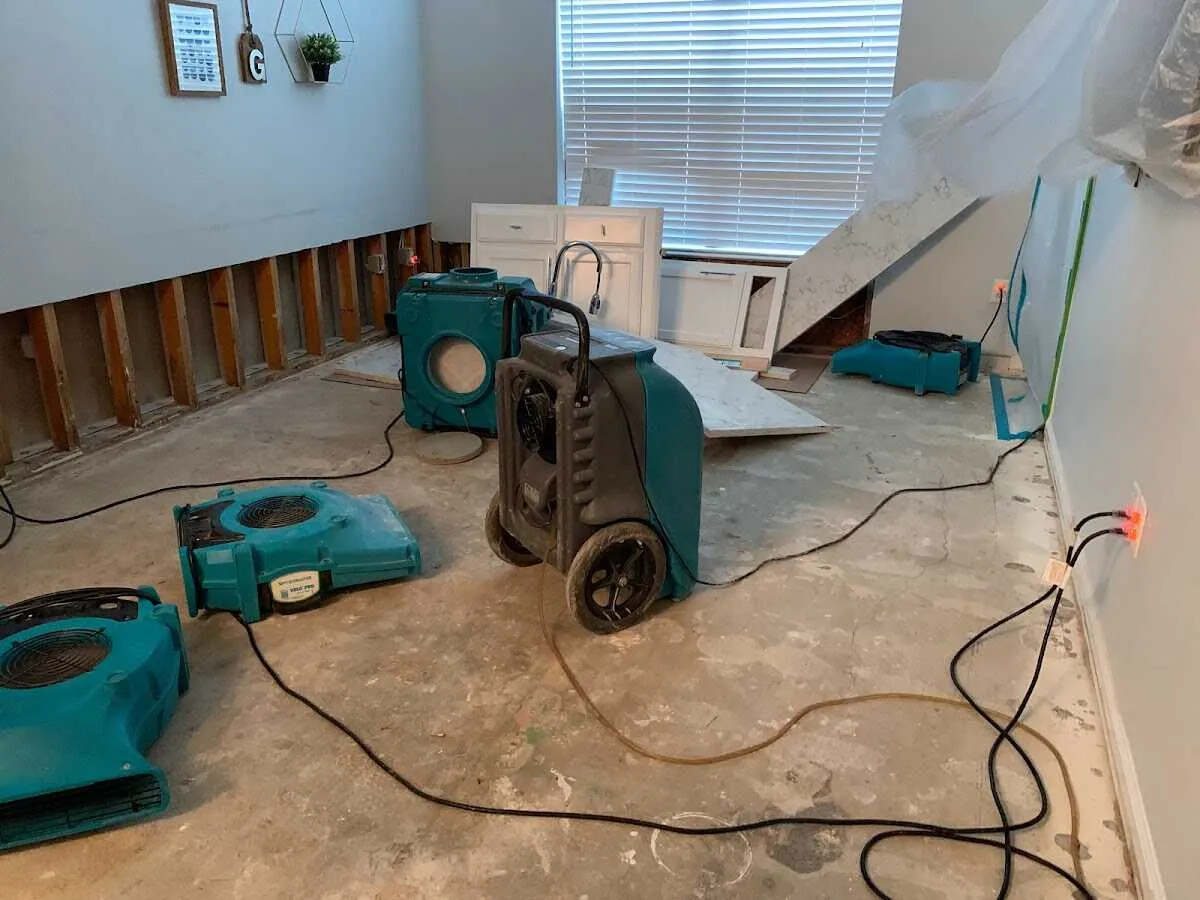 Dehumidifier in flood-cut room for Water Extraction & Removal in Manheim